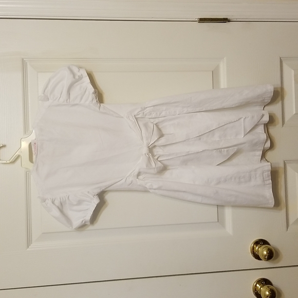 EUC VINTAGE Designer White Dress with Lace - Picture 11 of 16